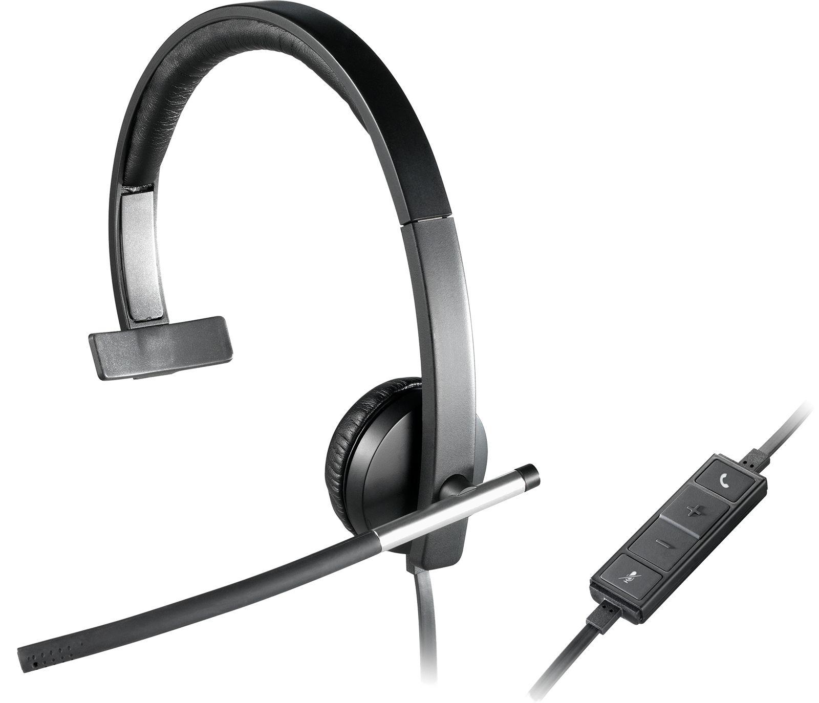 Headset LOGITECH H650e Mono (Monofónico - Com fios - Supra-aural - Preto e Prateado), miniatura 2