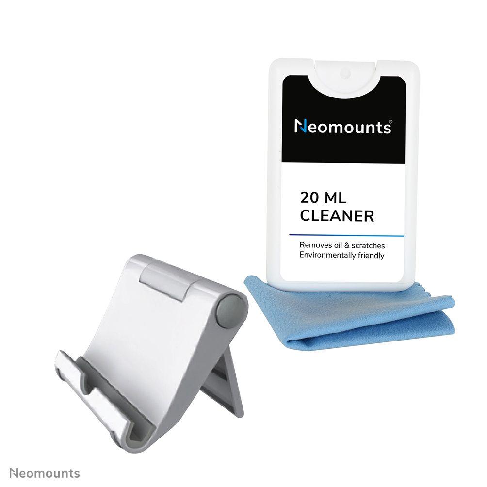 Suporte de Mesa Universal para Tablet e Telemóvel NEOMOUNTS NS-MKIT100 (Inclinação 0–65° - Branco)