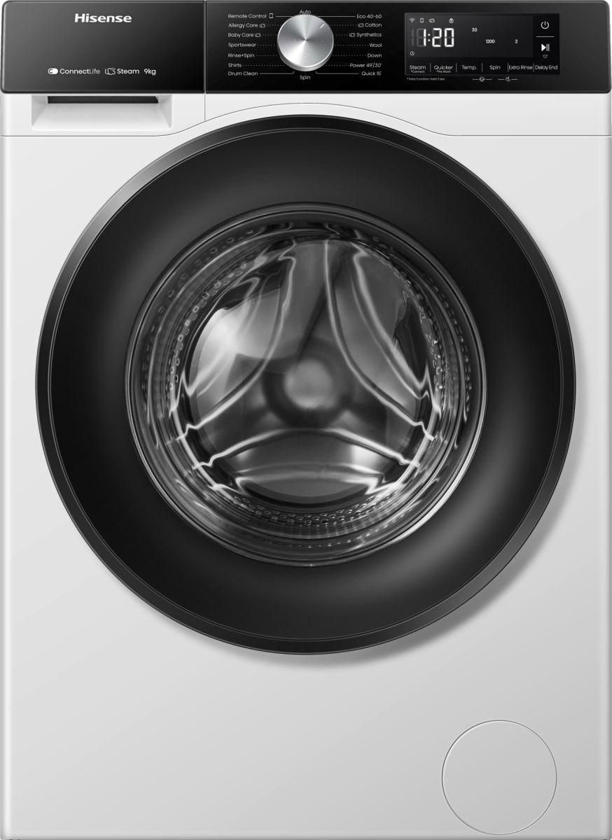 Máquina de Lavar Roupa Independente HISENSE WF3S9043BW3 (1400 RPM - B - A - Branco)