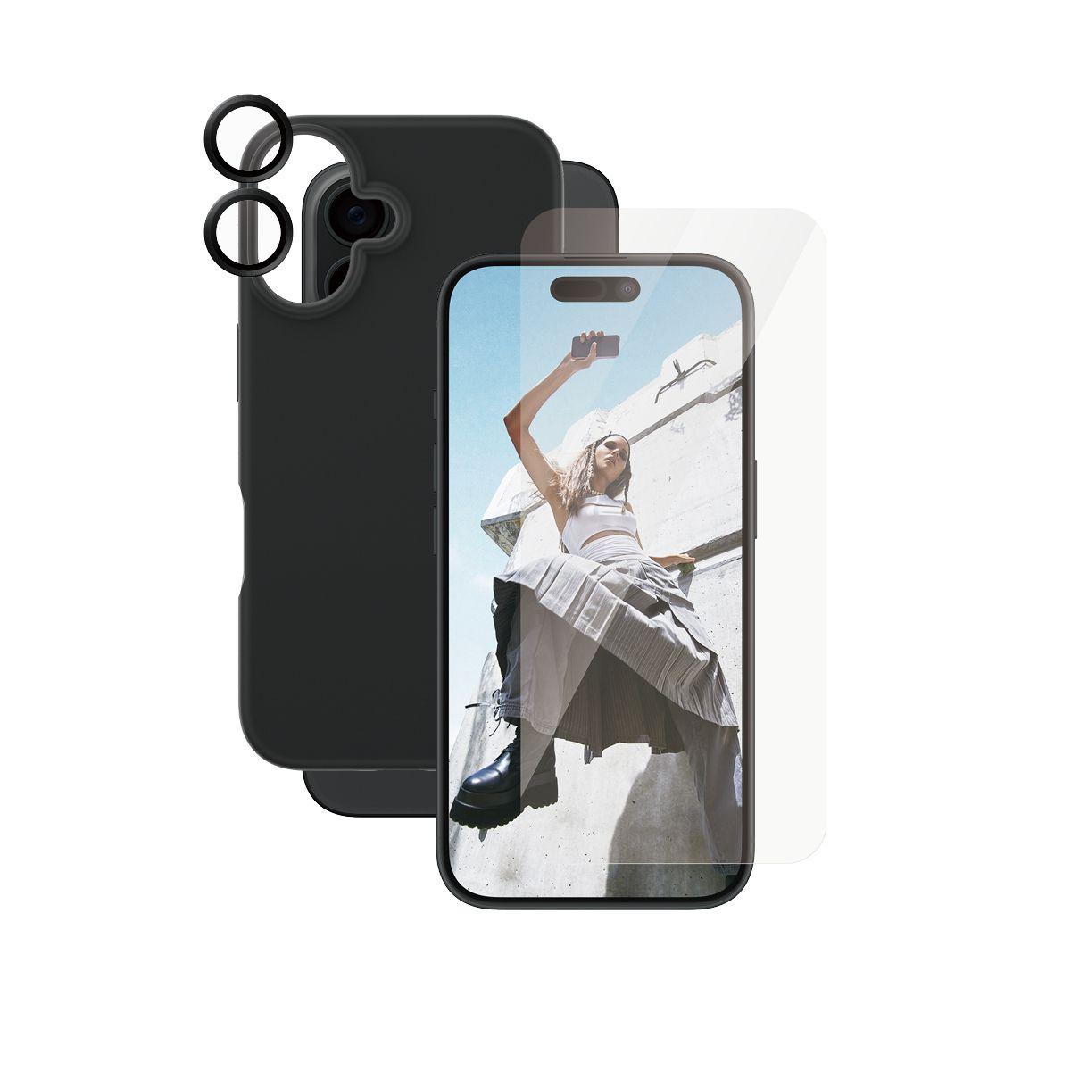 Kit de Proteção para Telemóvel PANZERGLASS CARE Fashion 3-in-1 iPhone 16 (Apple - Transparente)
