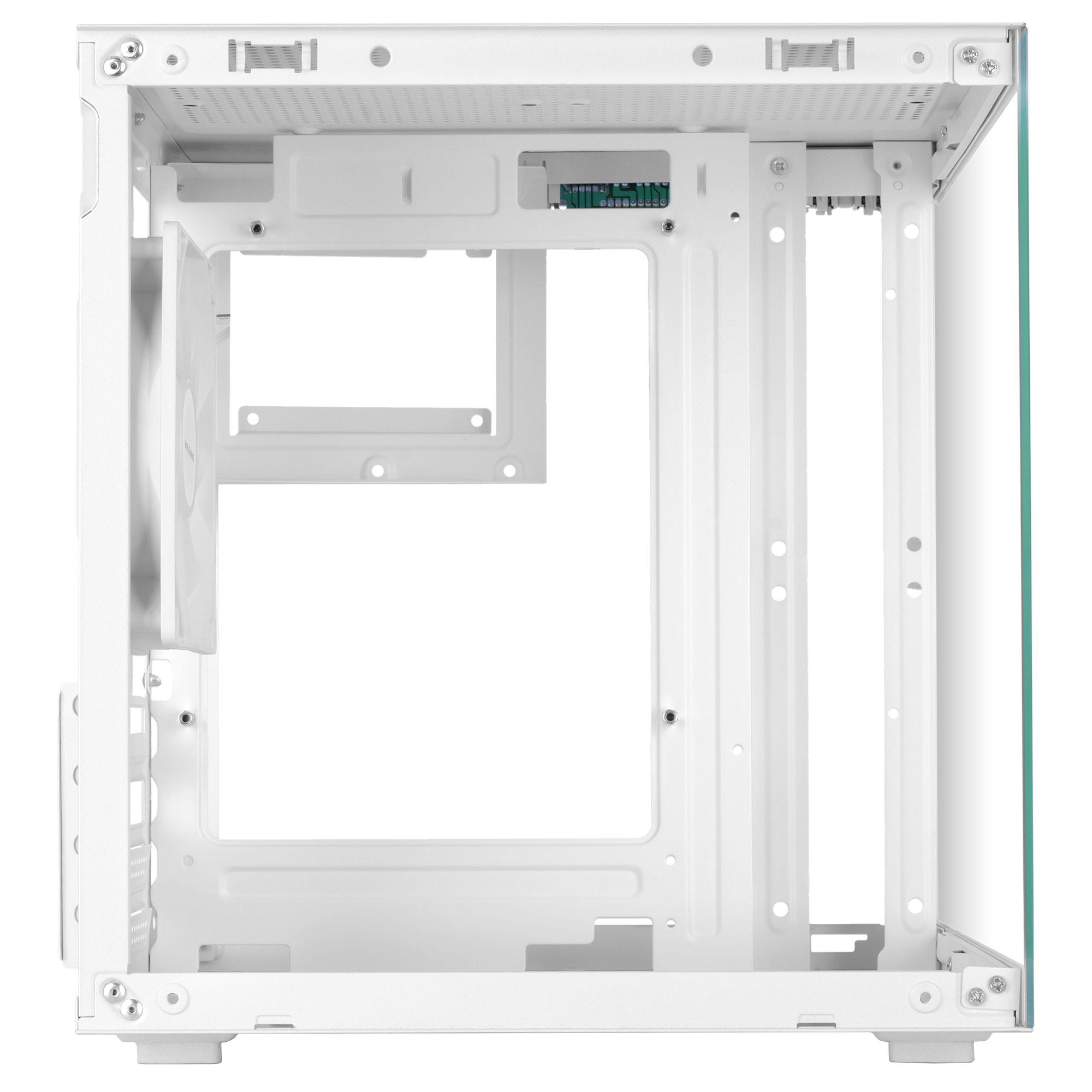 Caixa Mini Tower MARS GAMING MC-CUBEW (Micro ATX, Mini-ITX - Mini Tower - Vidro temperado - Branco) — miniatura 8