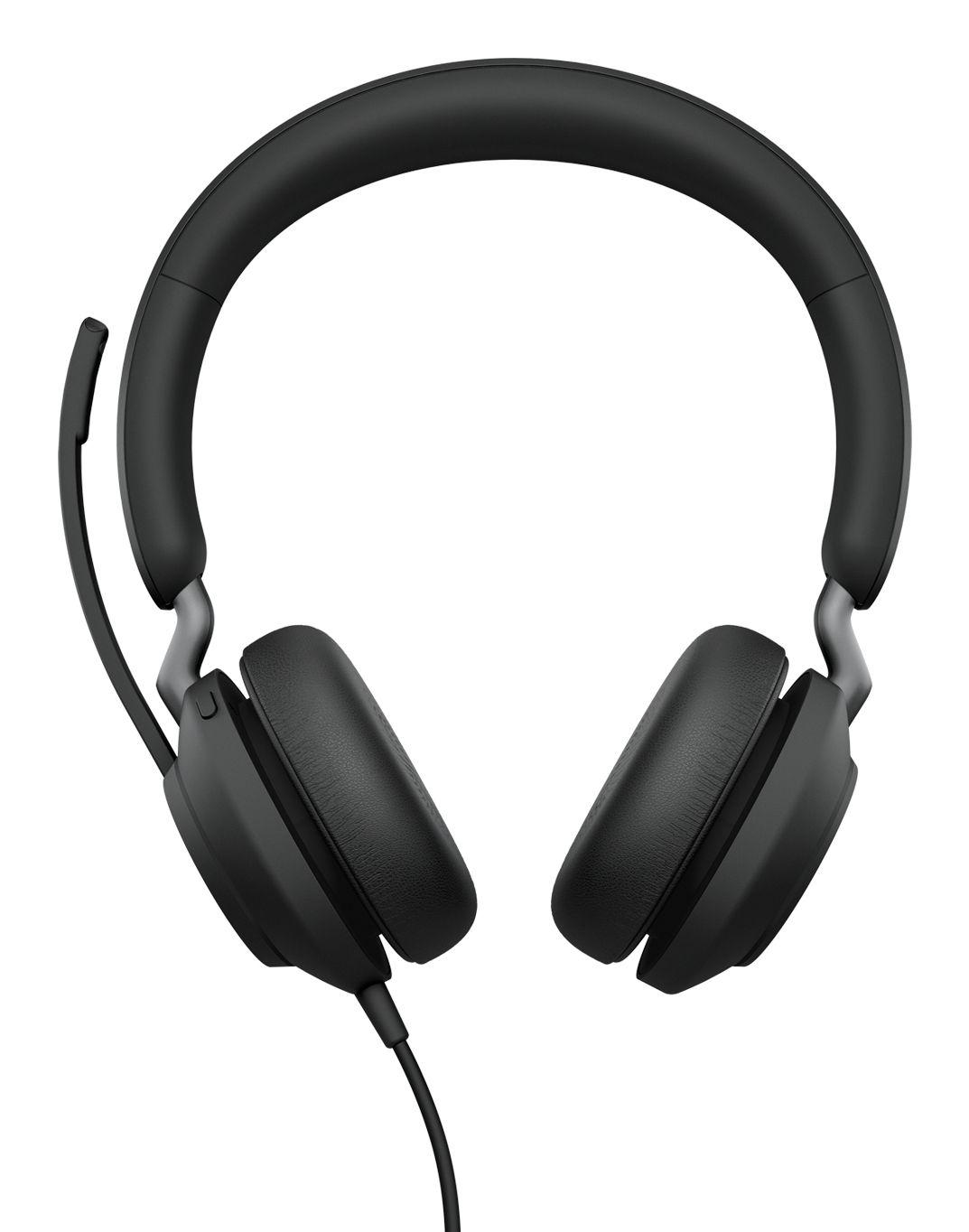 Headset Profissional JABRA Evolve2 40 SE MS Stereo (Binaural - Com fios - Supra-aural - Preto)