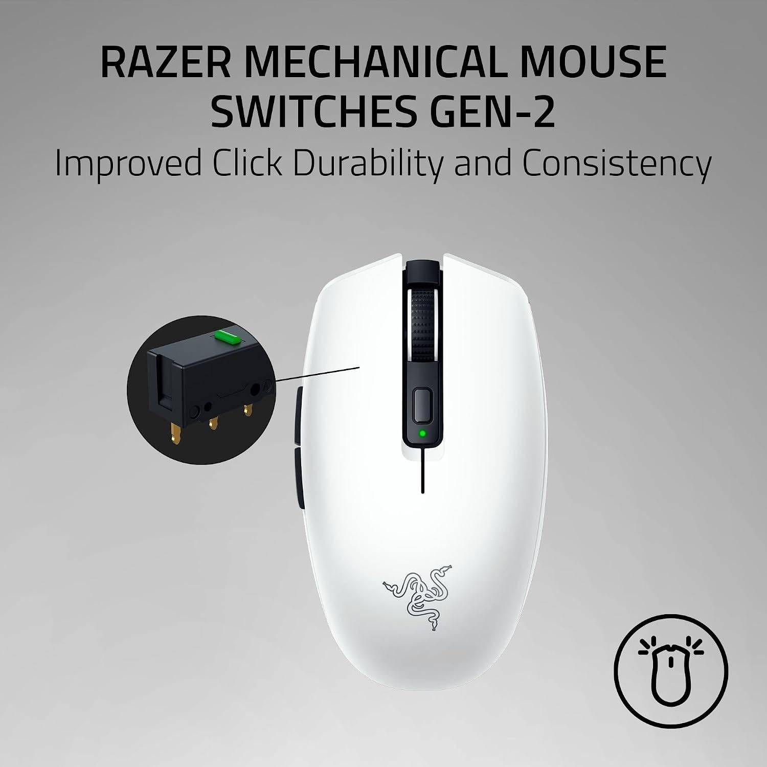 Rato RAZER Orochi V2 2026 (Mão direita - 18000 DPI - Ótico - Branco), miniatura 6