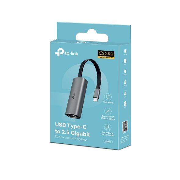 Adaptador de Rede TP-LINK UE302C (USB-C - Ethernet 2,5 Gbit/s - Cinzento) — miniatura 3