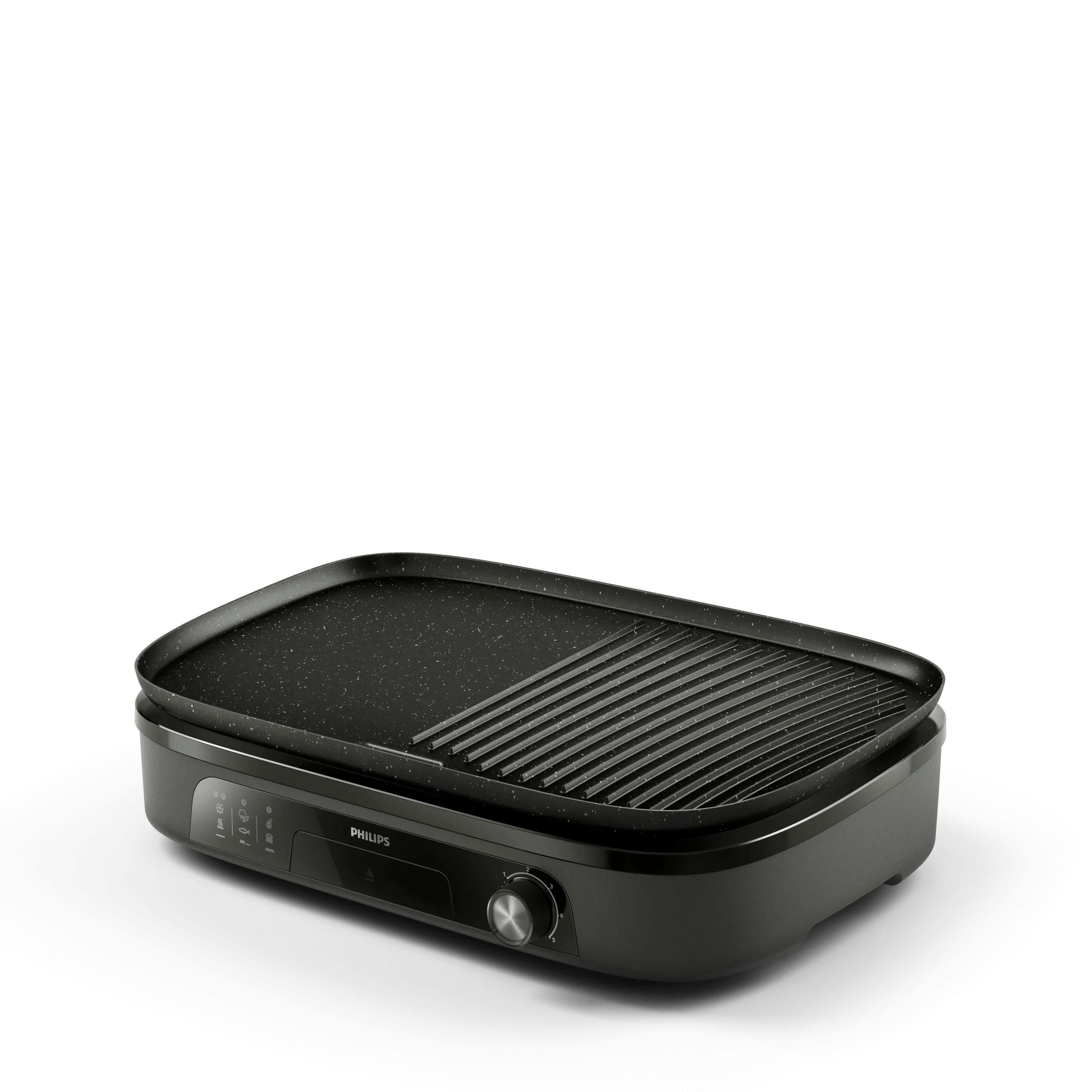 Grelhador Elétrico PHILIPS HD6210/90 (Altura 11,8 cm - Preto)