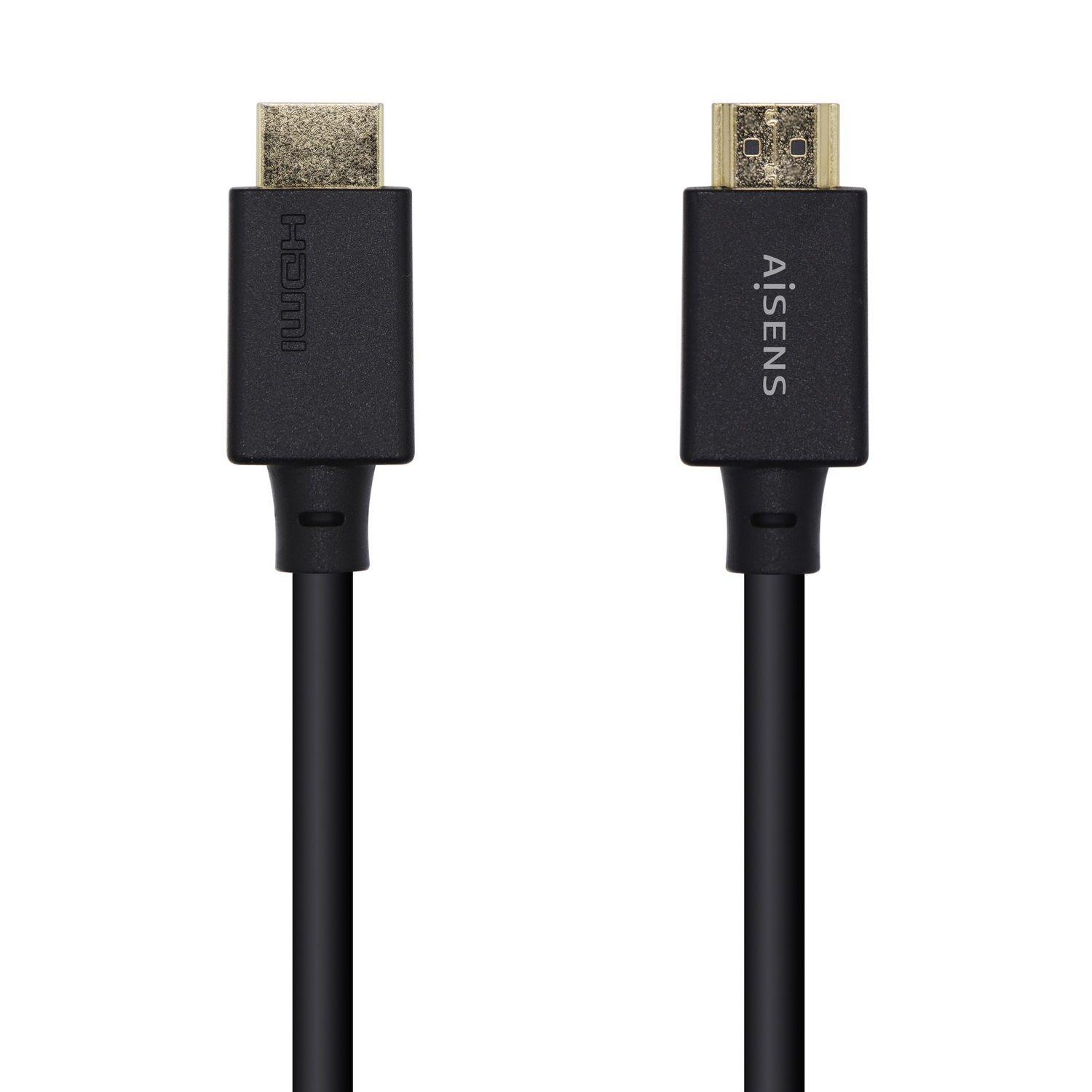 Cabo HDMI AISENS A150-0423 (2 m - 120 Hz - HDMI Type A - Preto)
