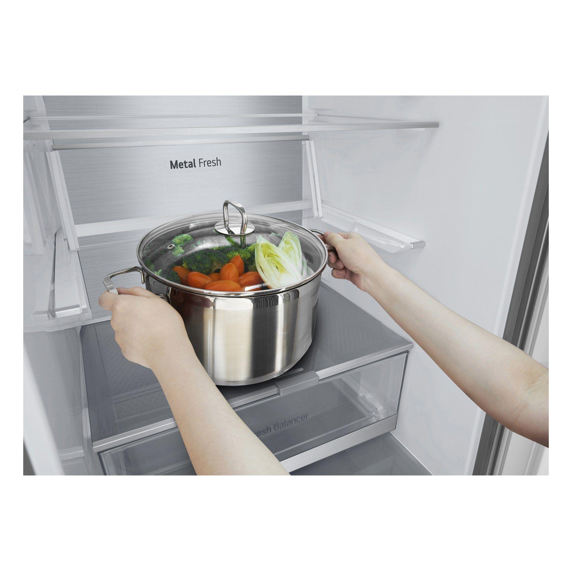 Frigorífico Combinado Independente LG GBV7280BMB (387 L - 203x59,5x67,6 cm - 203 cm - Inox) — miniatura 4