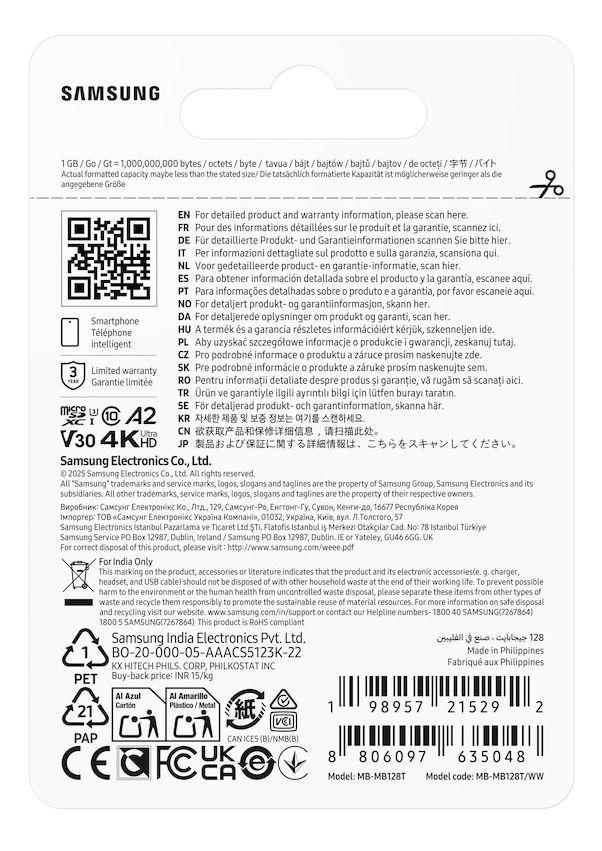 Cartão de Memória SAMSUNG PRO Ultimate T7 (128GB - UHS-I - até 170 MB/s - Azul), miniatura 5