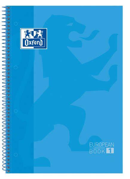 Caderno Espiral OXFORD Europeanbook 1 (Turquesa)