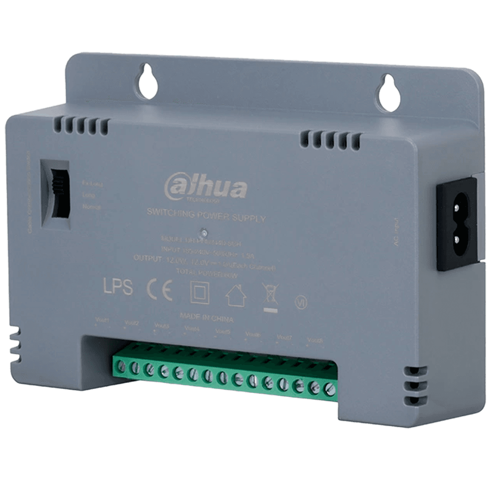 Fonte de Alimentação Comutada DAHUA PFM344D-8CH (60 W)