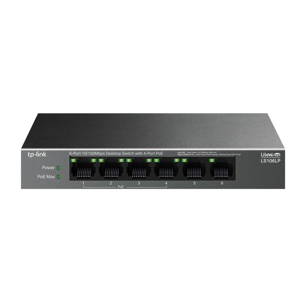 Switch TP-LINK LiteWave LS106LP (Fast Ethernet - 1,2 Gbit/s - Preto), imagem 1