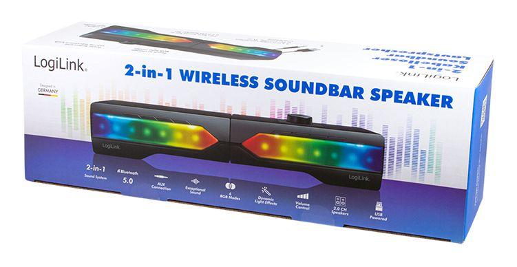 Coluna Soundbar LOGILINK SP0059 (Com fios e sem fios - 6 W - Preto), miniatura 9