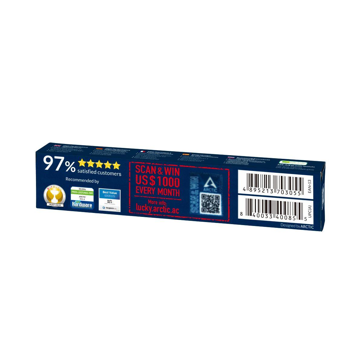 Pasta Térmica ARCTIC MX-4 (Pasta térmica - 2,5 g/cm³ - 1 unidade - Azul) — miniatura 3