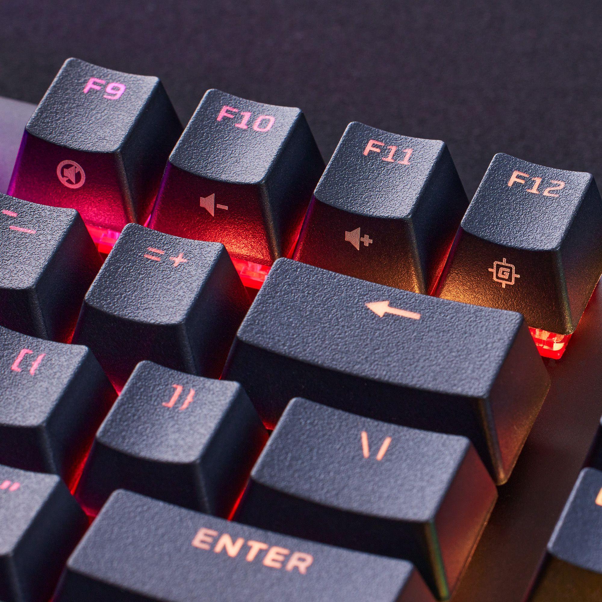 Teclado HYPERX Alloy Origins Core PBT (US - HyperX Blue - USB - Preto) — miniatura 4