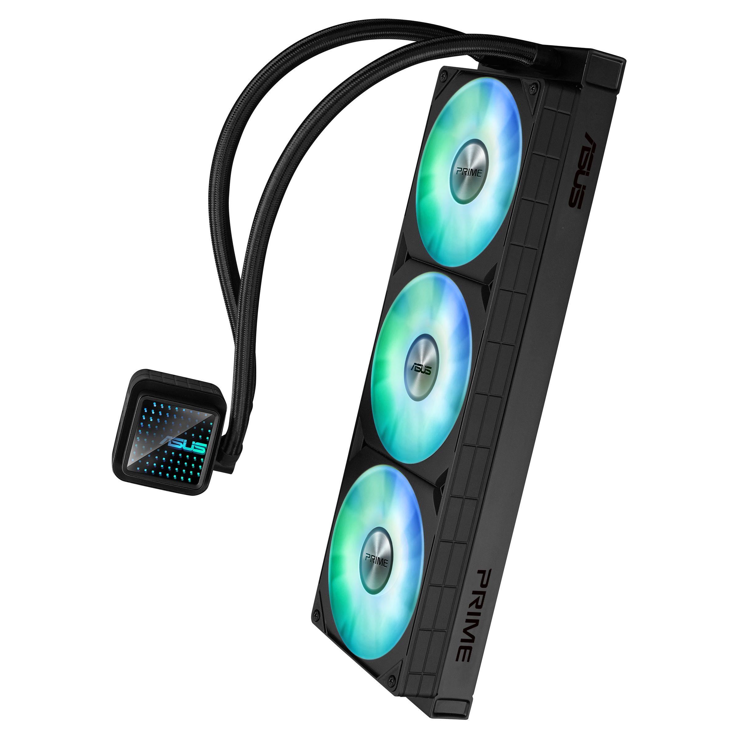 Sistema de Refrigeração Líquida Tudo-em-Um ASUS Prime LC 360 ARGB (120 mm - 3 ventoinhas - 2200 RPM - Preto), miniatura 4