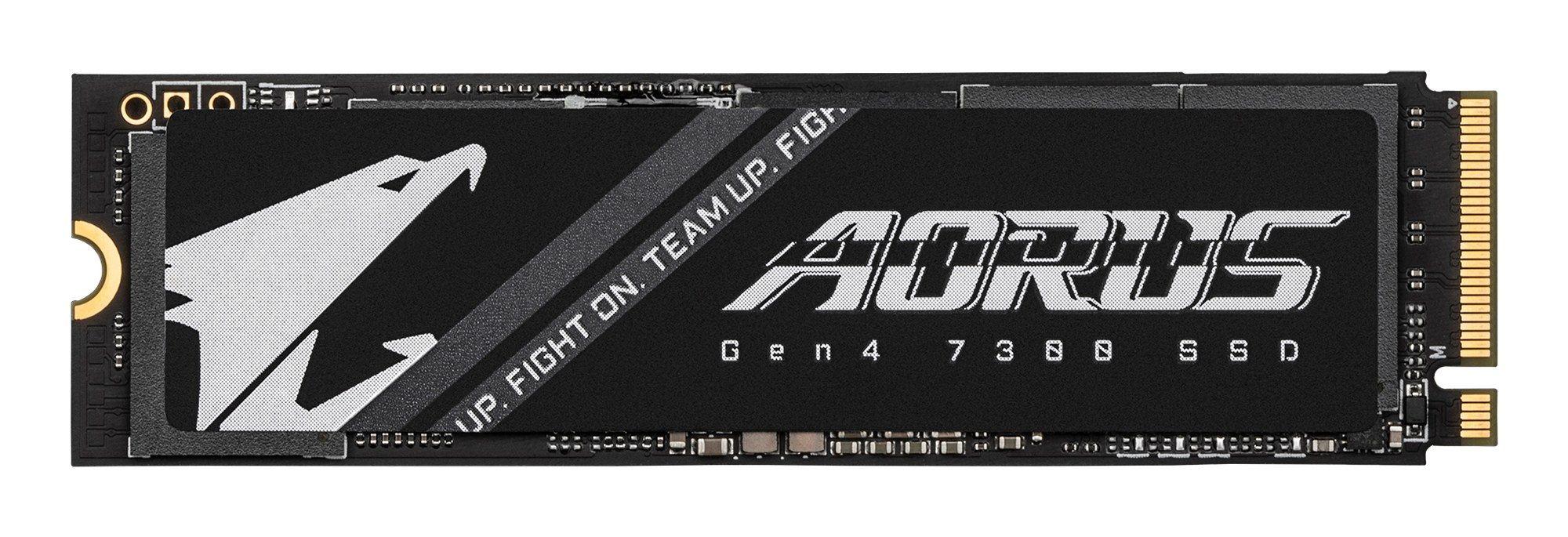 SSD GIGABYTE AORUS Gen4 7300 (1 TB - M.2 2280 - PCIe 4.0 NVMe - Preto)