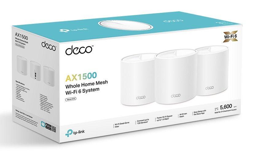 Sistema Wi-Fi Mesh TP-LINK DECO X1500(3-PACK) (Wi-Fi 6 - 1500 Mbit/s - Dual-band - Branco) — miniatura 2