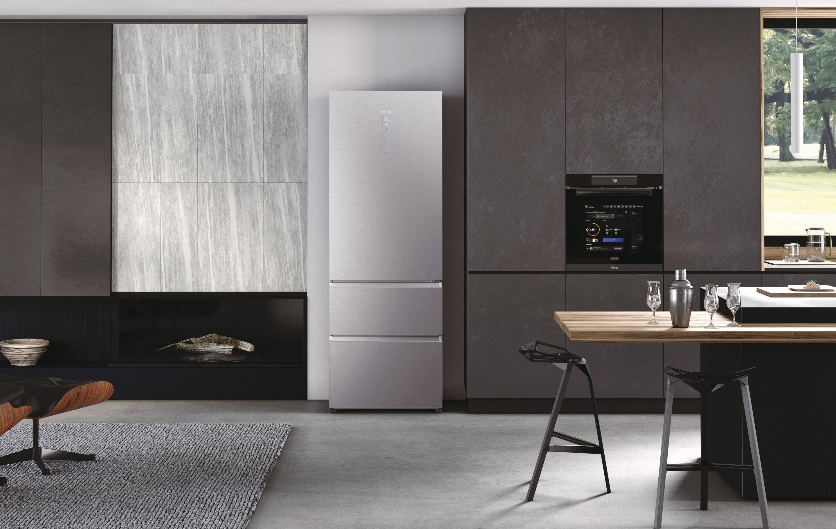 Frigorífico Combinado Independente HAIER HTW7720BNMM (486 l - hOn - 200,6x70x67,5 cm - Prateado) — miniatura 8