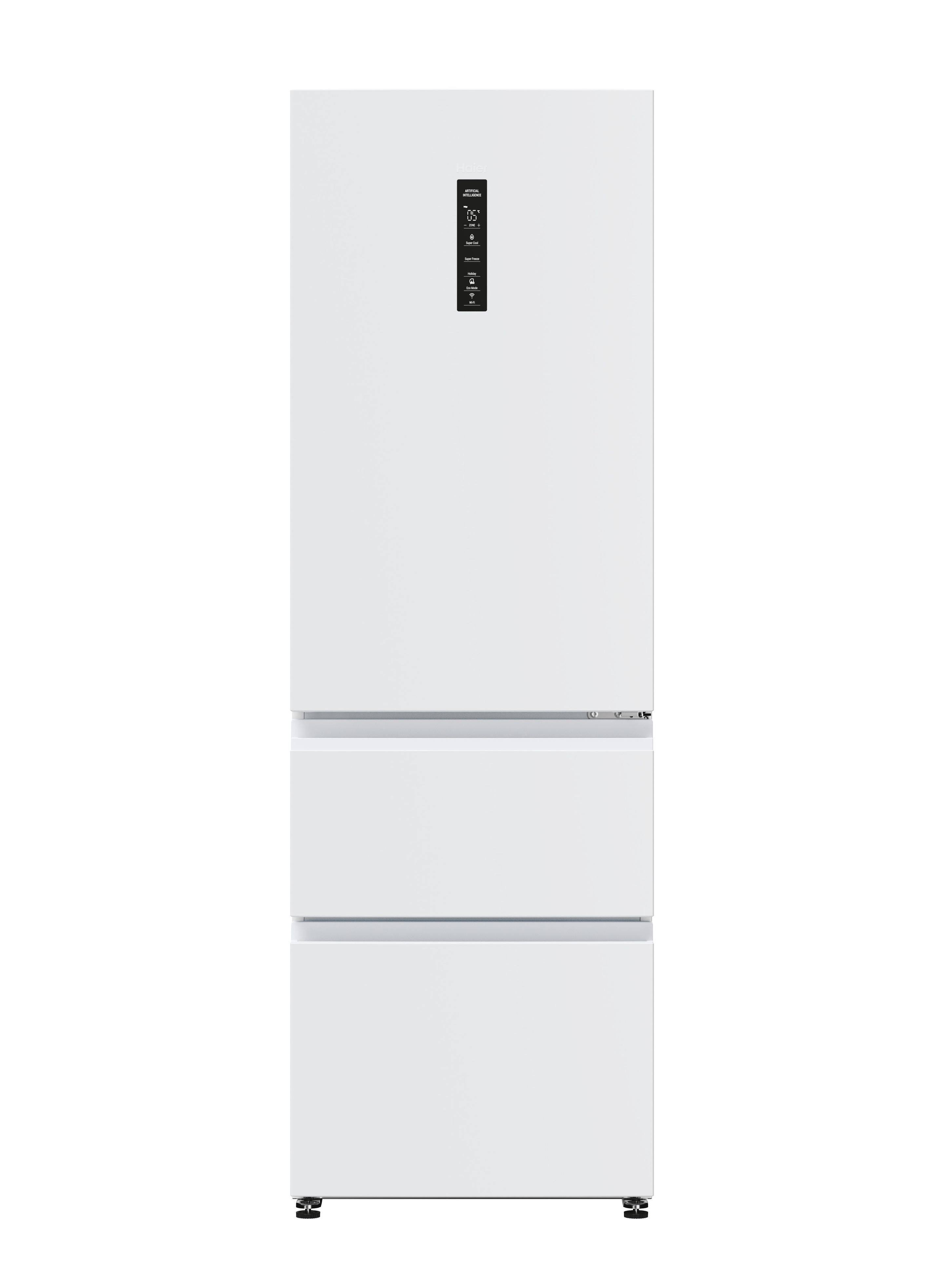 Frigorífico Combinado Independente HAIER HTW5618ENPW (360 l - hOn - 185x59,5x66,7 cm - Branco)