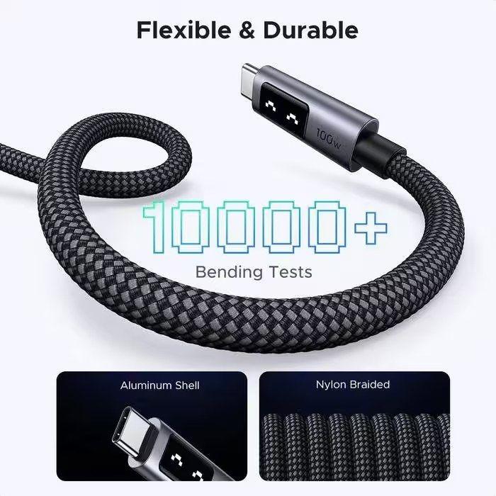 Cabo USB-C UGREEN Uno L509 (2 m - USB-C - Preto) — miniatura 5