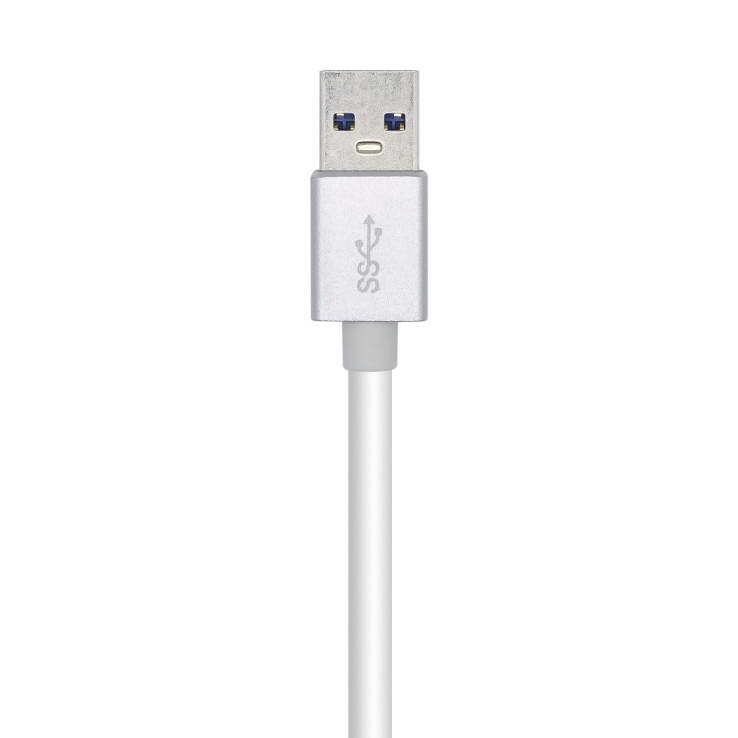 Conversor Adaptador de Rede AISENS A106-0504 (USB - 1000 Mbit/s - Prateado), miniatura 3