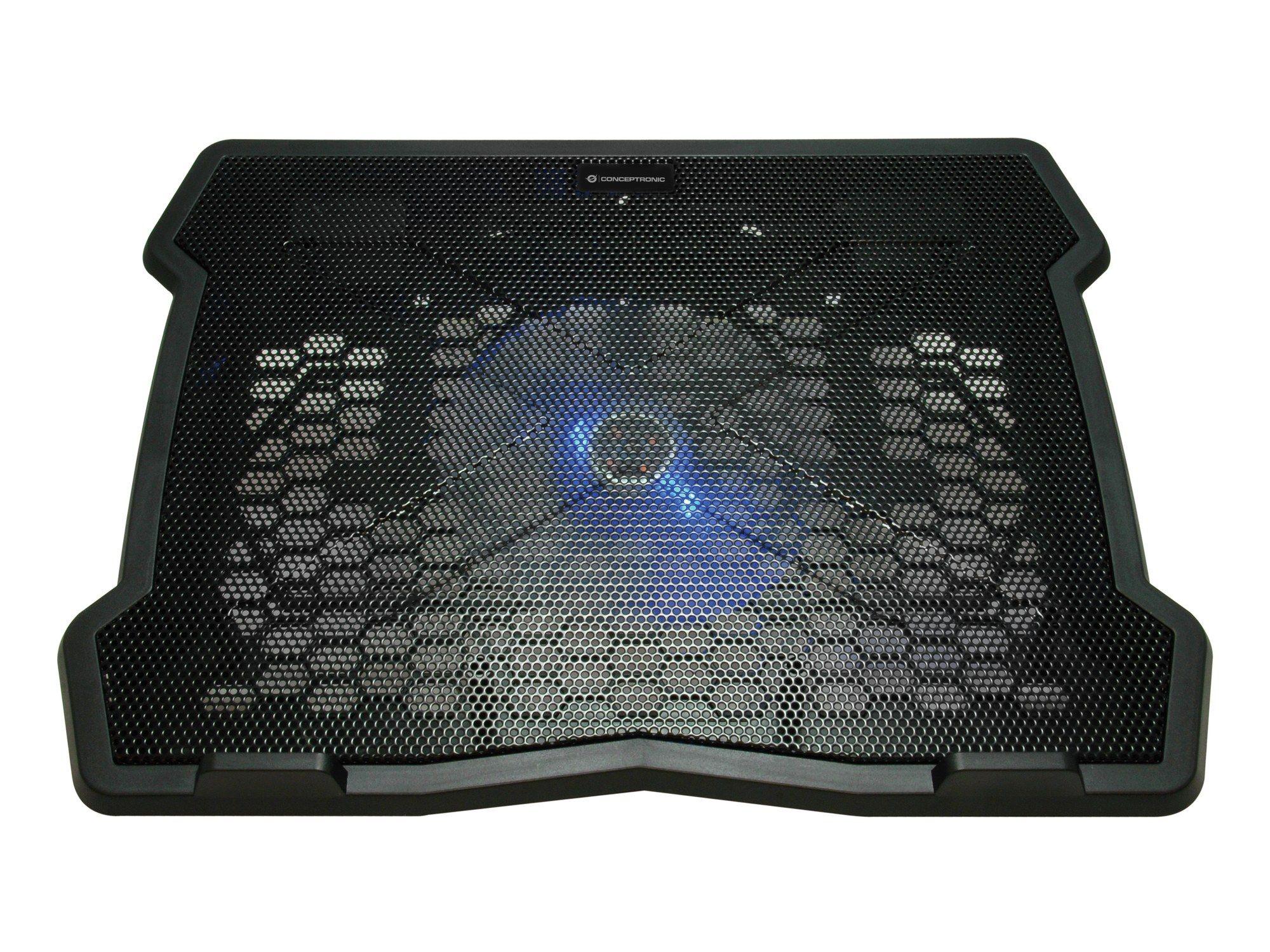 Base de Refrigeração para Portátil CONCEPTRONIC THANA05B (15,6" - 1 Ventilador - USB - Preto)