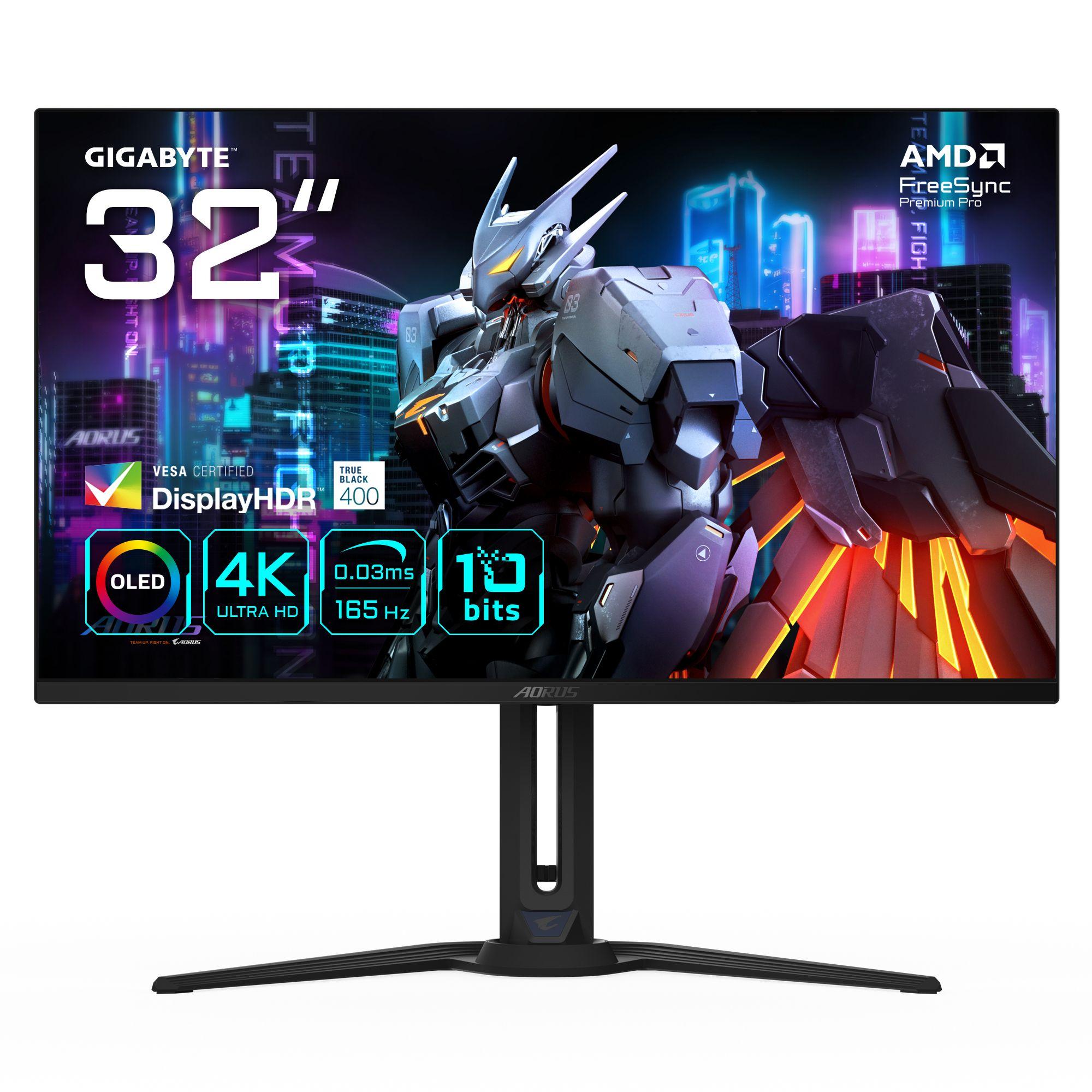 Monitor GIGABYTE AORUS FO32U (31,5" - OLED - 165 Hz - Preto)