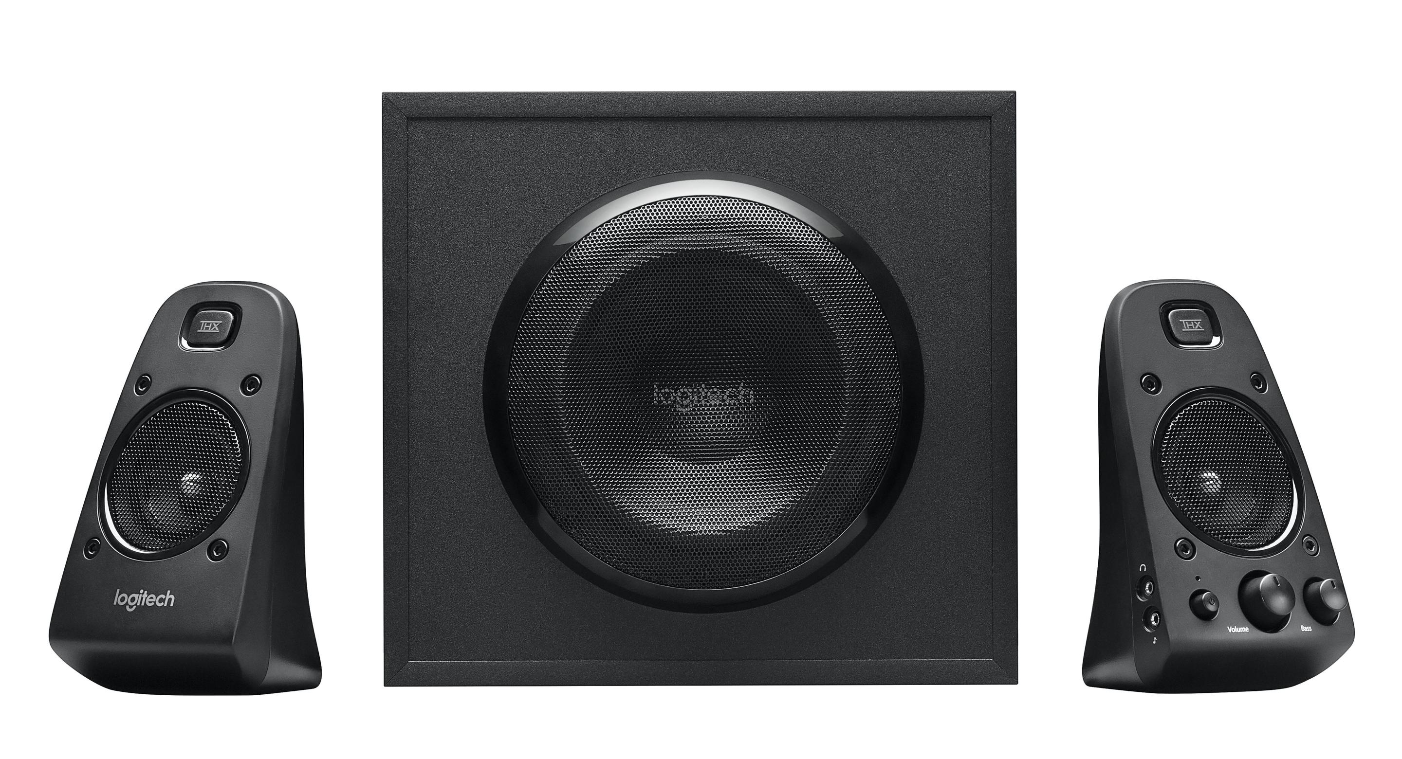 Sistema de Colunas 2.1 LOGITECH Z623 (Com fios - 200 W - 2.1 canais - Preto)