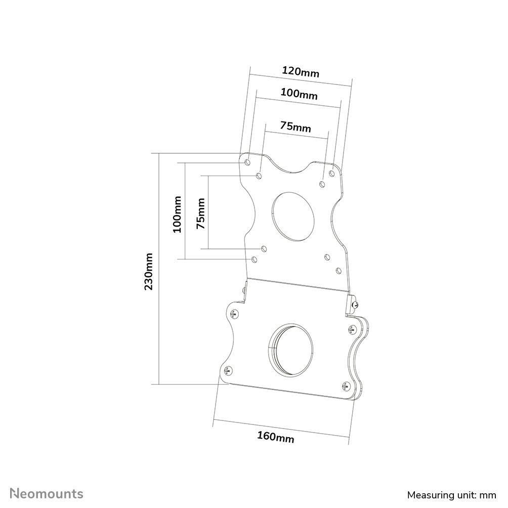 Adaptador VESA para iMac NEOMOUNTS FPMA-VESAMAC2127 (100 x 100 mm - 15 kg - Prateado), miniatura 6