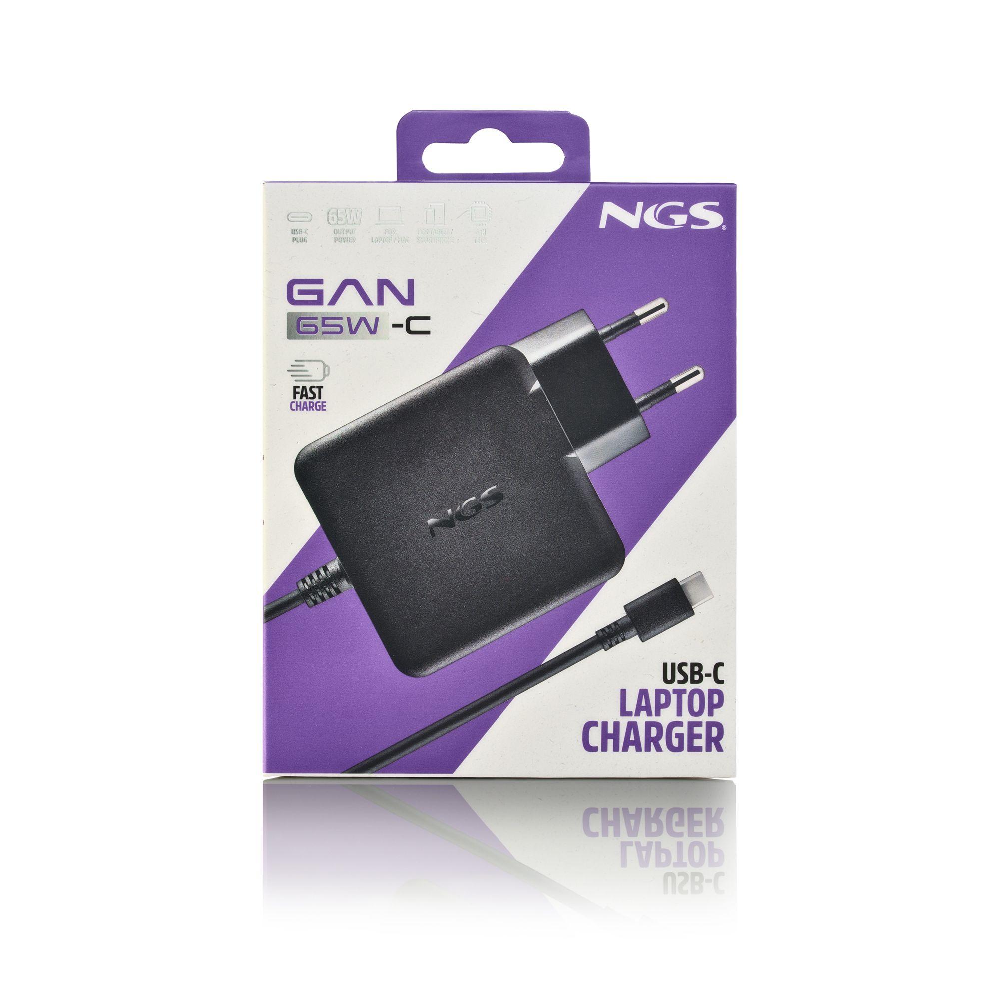 Carregador de Parede NGS GAN 65W-C (65 W - 1.2 A - 3 A - Preto), miniatura 8