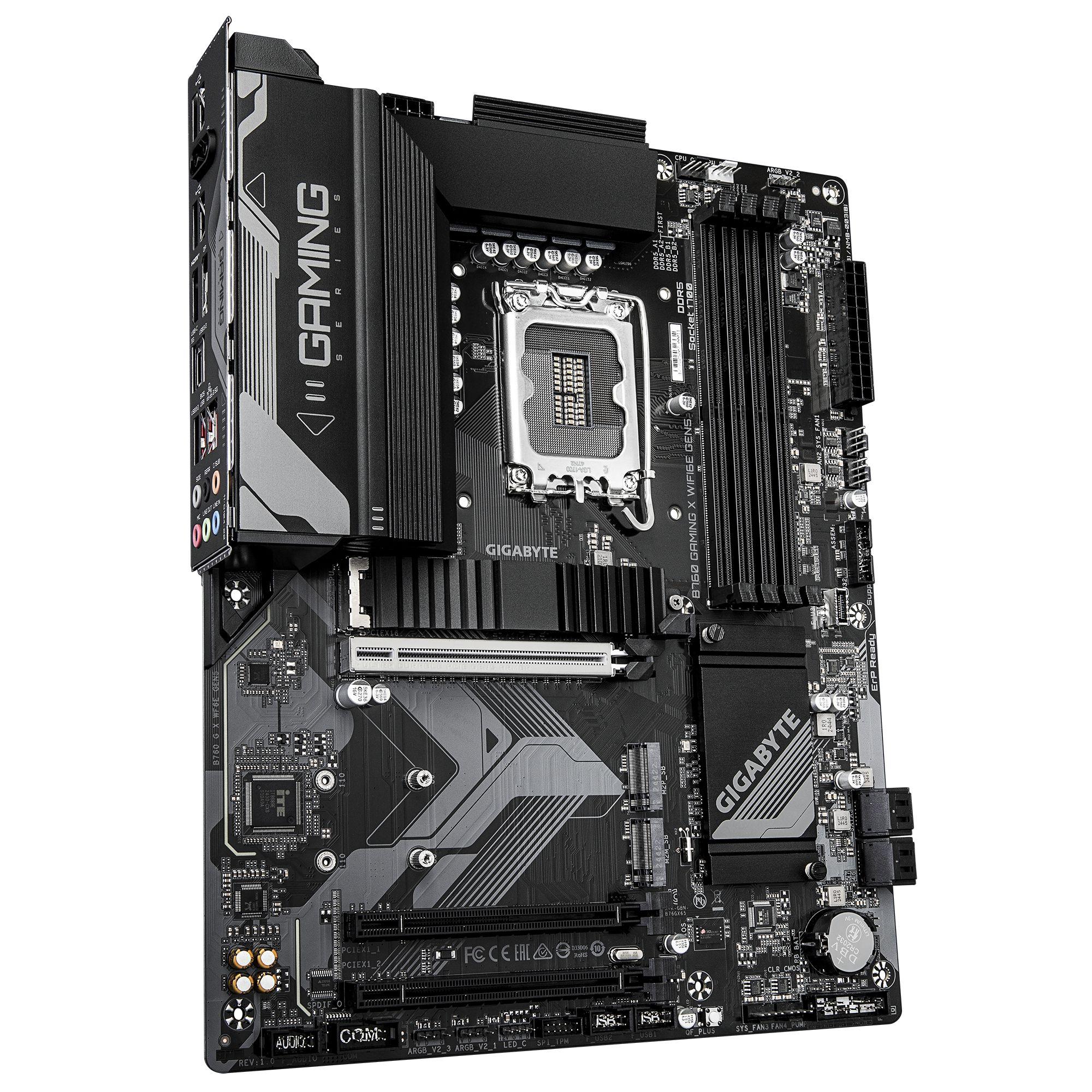 Motherboard GIGABYTE B760 GAMING X WIFI6E GEN5 (LGA 1700 - ATX - Duplo canal - Castanho escuro), miniatura 3