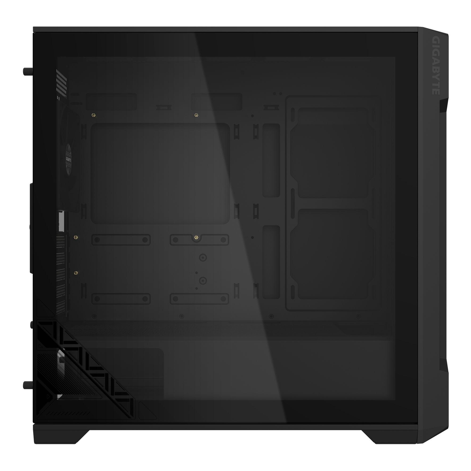 Caixa PC Gaming GIGABYTE C102G (micro ATX, Mini-ITX - Midi Tower - ATX, micro ATX, Mini-ITX - Preto) — miniatura 6