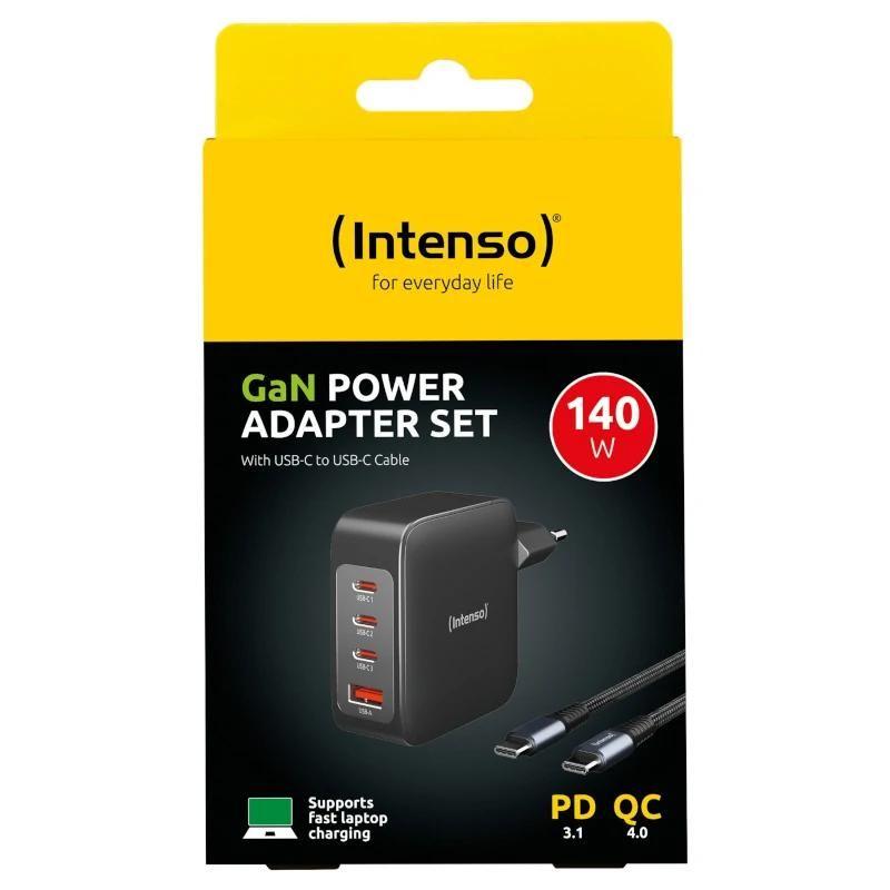 Carregador de Parede INTENSO W140A3C (140 W - Carregador de Parede GaN - Prateado), miniatura 2