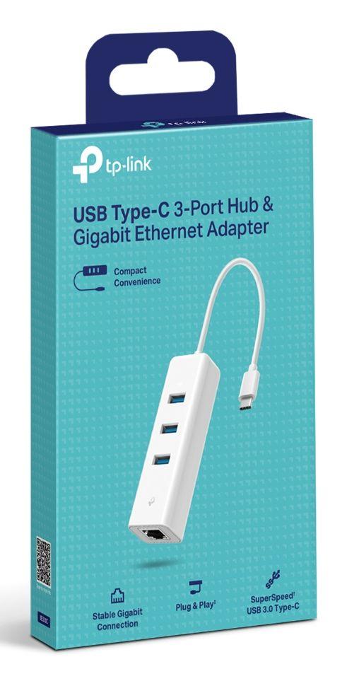 Hub USB-C com Adaptador RJ45 TP-LINK UE330C (PC/Portátil - Branco) — miniatura 4