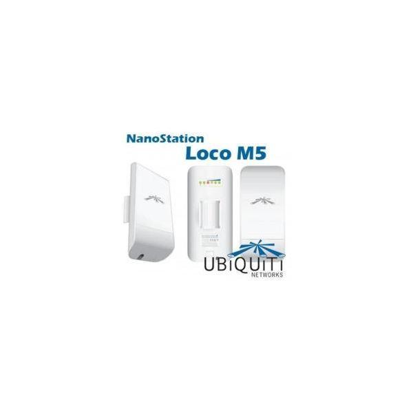 Ponto de Acesso CPE UBIQUITI NanoStation locoM5 (150 Mbit/s - 5.170-5.875 GHz - 10/100Base-T - Branco) — miniatura 2