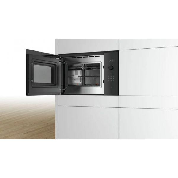 Micro-ondas de Encastre BOSCH BEL554MB0 (Altura 38,2 cm - Preto e Inox) — miniatura 4