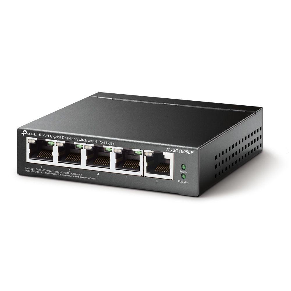 Switch TP-LINK TL-SG1005LP (Gigabit Ethernet - Até 1000 Mbps - 10 Gbit/s - Preto) — miniatura 2