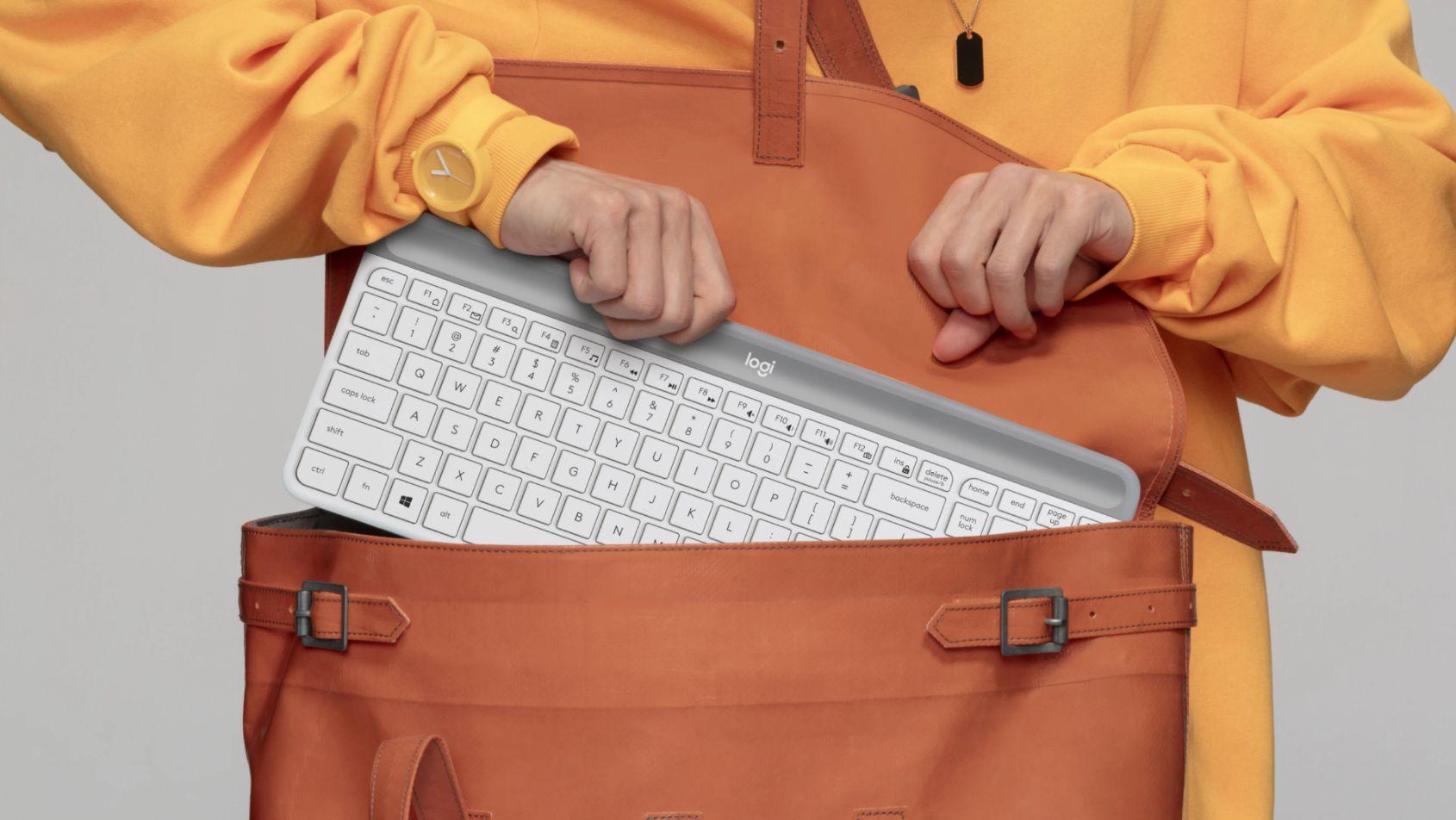 Conjunto Teclado e Rato LOGITECH MK470 (Espanhol - Tamanho completo - RF Wireless - Branco), miniatura 7