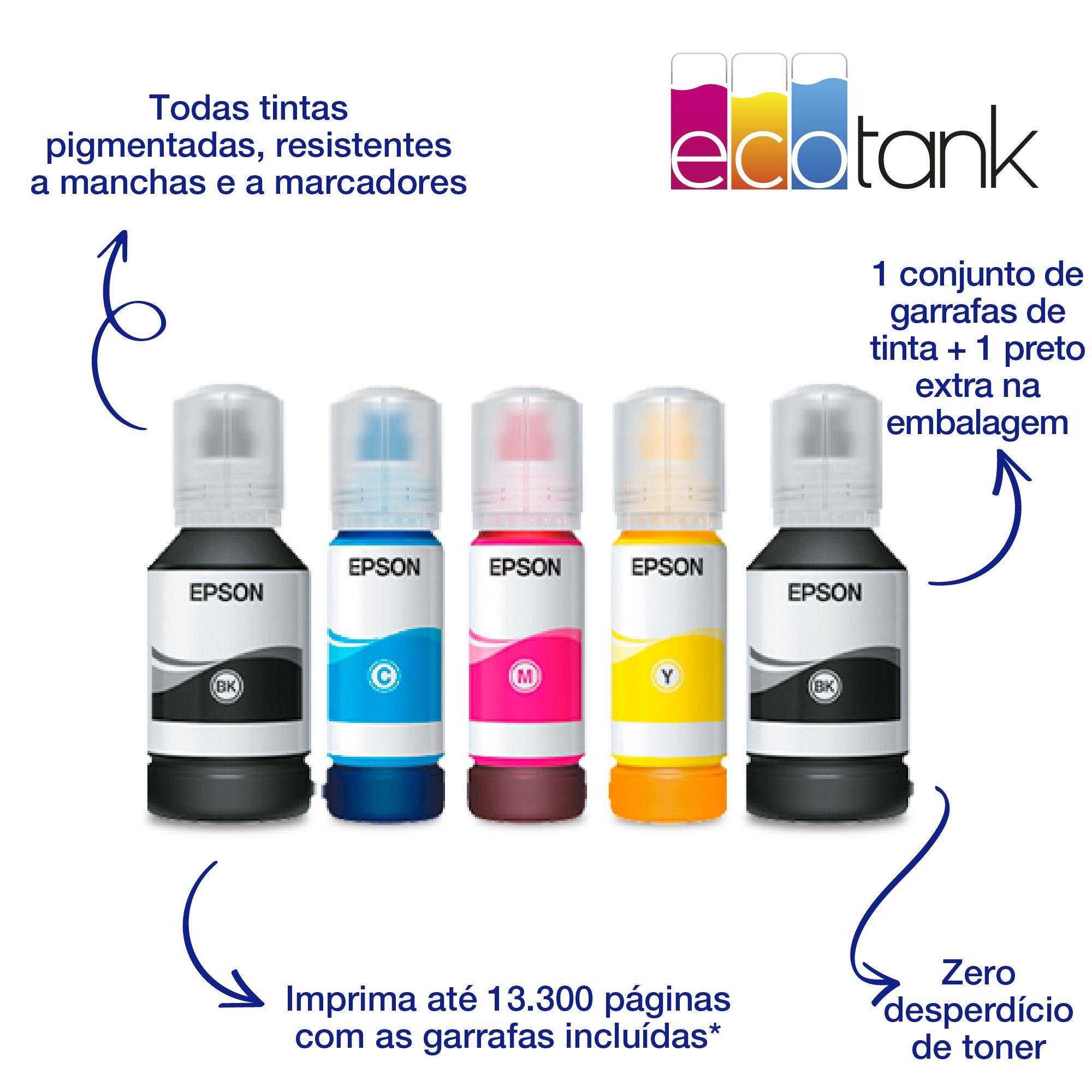 Impressora Multifunções EPSON EcoTank ET-5150 (A4 - Impressão a cores - 250 folhas - Preto e Branco) — miniatura 6