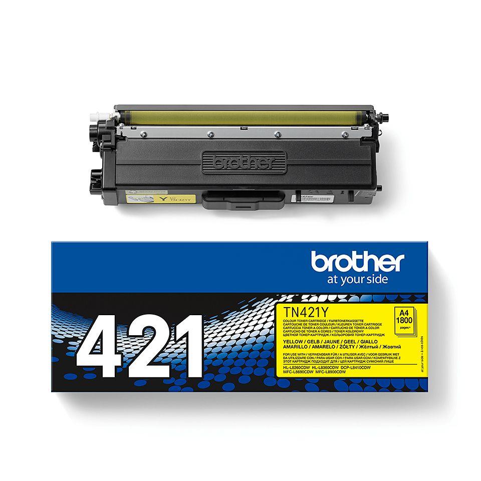 Toner BROTHER TN-421Y (1800 páginas - Amarelo), miniatura 2