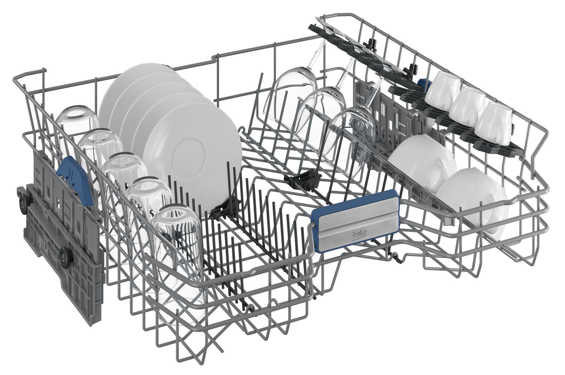 Máquina de Lavar Loiça Independente BEKO BDFN36560XC (15 talheres - B - 9,9 l - Inox), miniatura 5