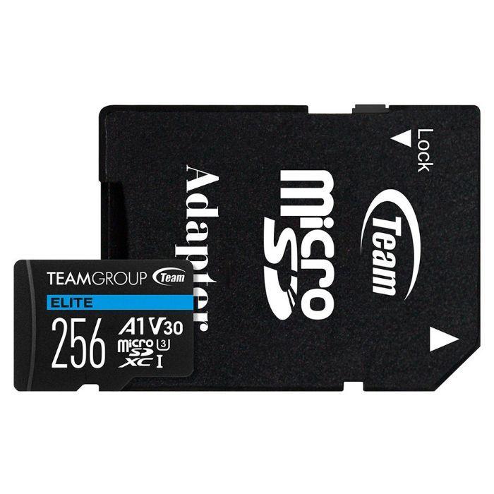 Cartão de Memória TEAM ELITE A1 256GB (256GB - Class 10 - Até 100 MB/s - Preto)