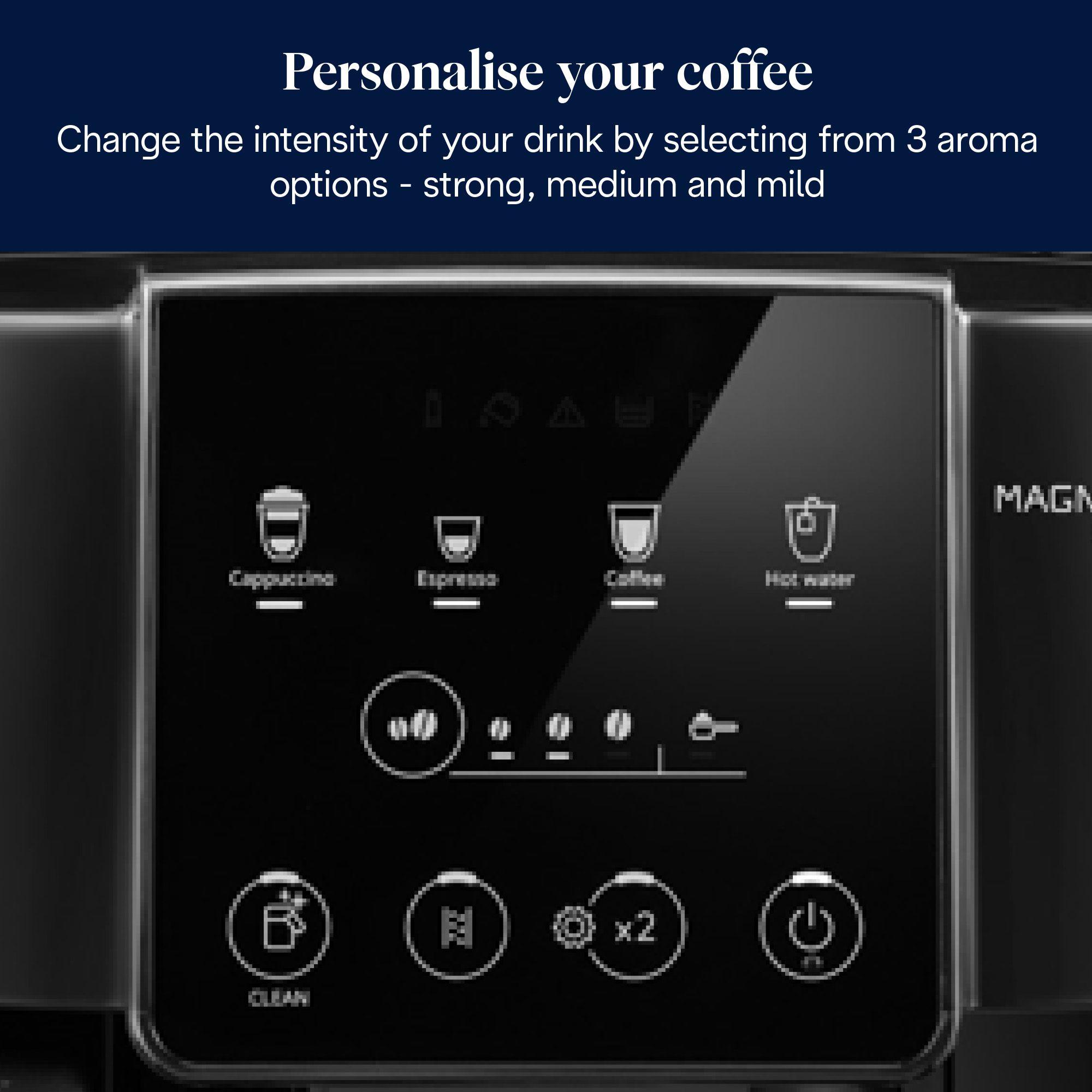 Máquina de Café Expresso Automática DELONGHI ECAM 220.60.B Magnifica Start (Grãos de café, café moído - 1450 W - 15 bar - Preto), miniatura 5