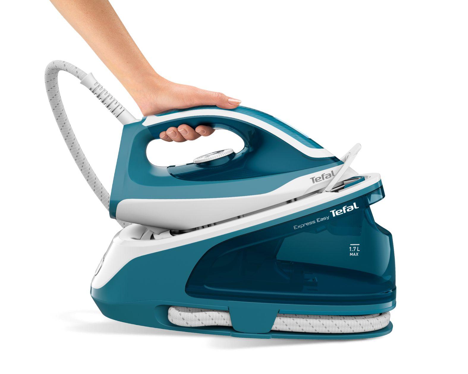Centro de Engomar TEFAL Express Easy SV6131E0 (2200 W - 1,7 l - 5,8 bar - Branco/Azul) — miniatura 7
