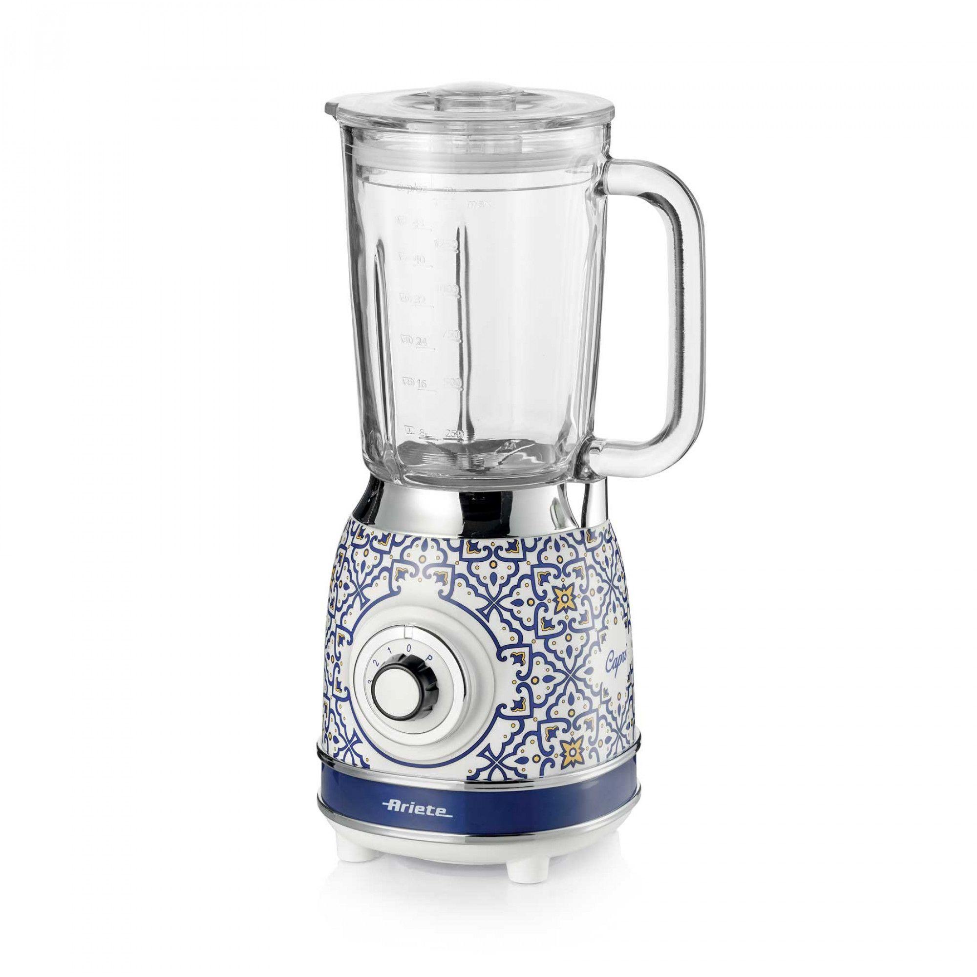 Liquidificadora ARIETE Capri 0583/0C (Liquidificador - 1000 W - 1,5 l - Branco/Azul Claro)