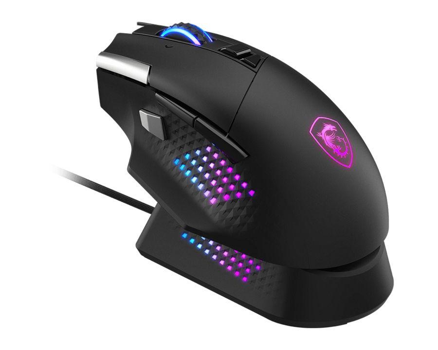 Rato MSI Versa Pro RGB + Mouse Dock Pro (Mão direita - 26000 DPI - Ótico - Preto) — miniatura 3