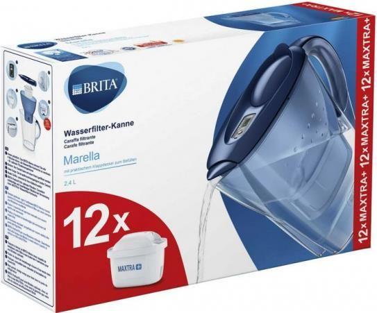Jarro Filtrante de Água BRITA Marella (Altura 25,8 cm - Azul e Transparente)
