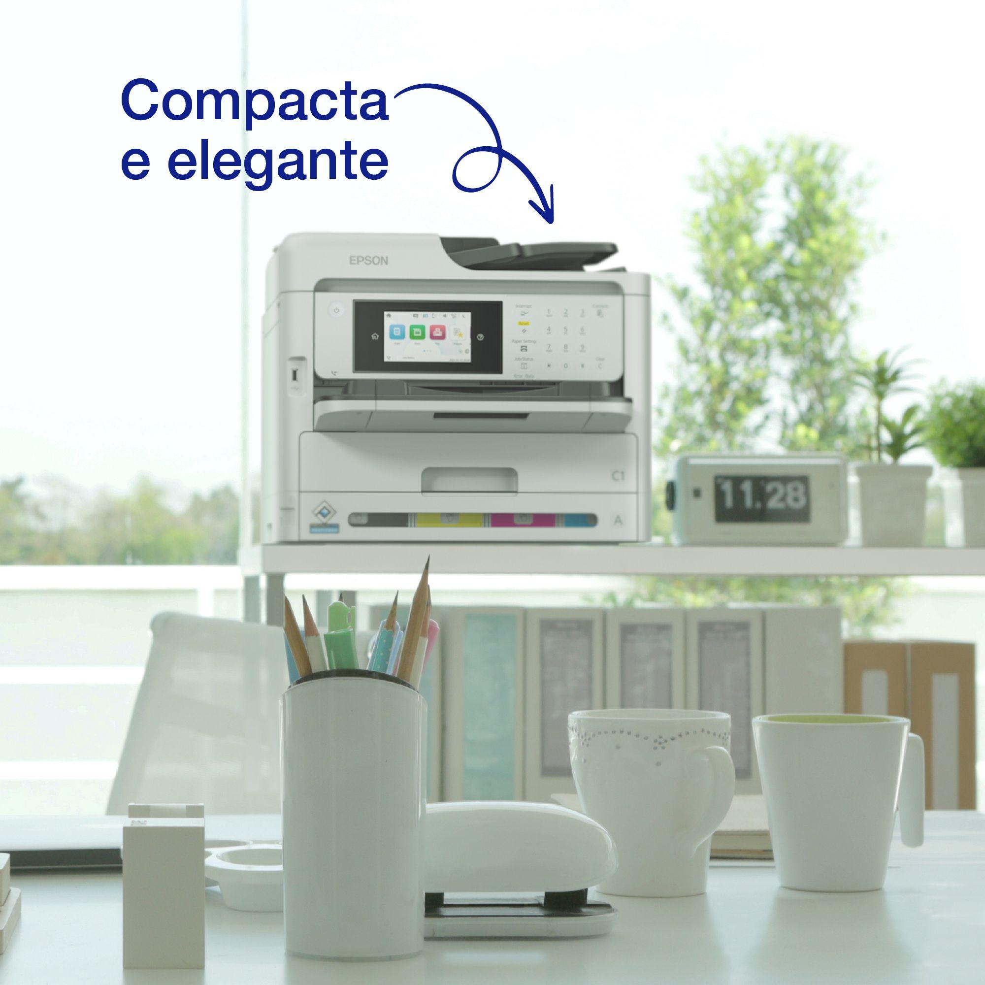 Impressora Multifunções EPSON WorkForce Pro WF-C5890DWF (A4 - Impressão a cores - 1830 folhas - Preto e Cinzento), miniatura 9
