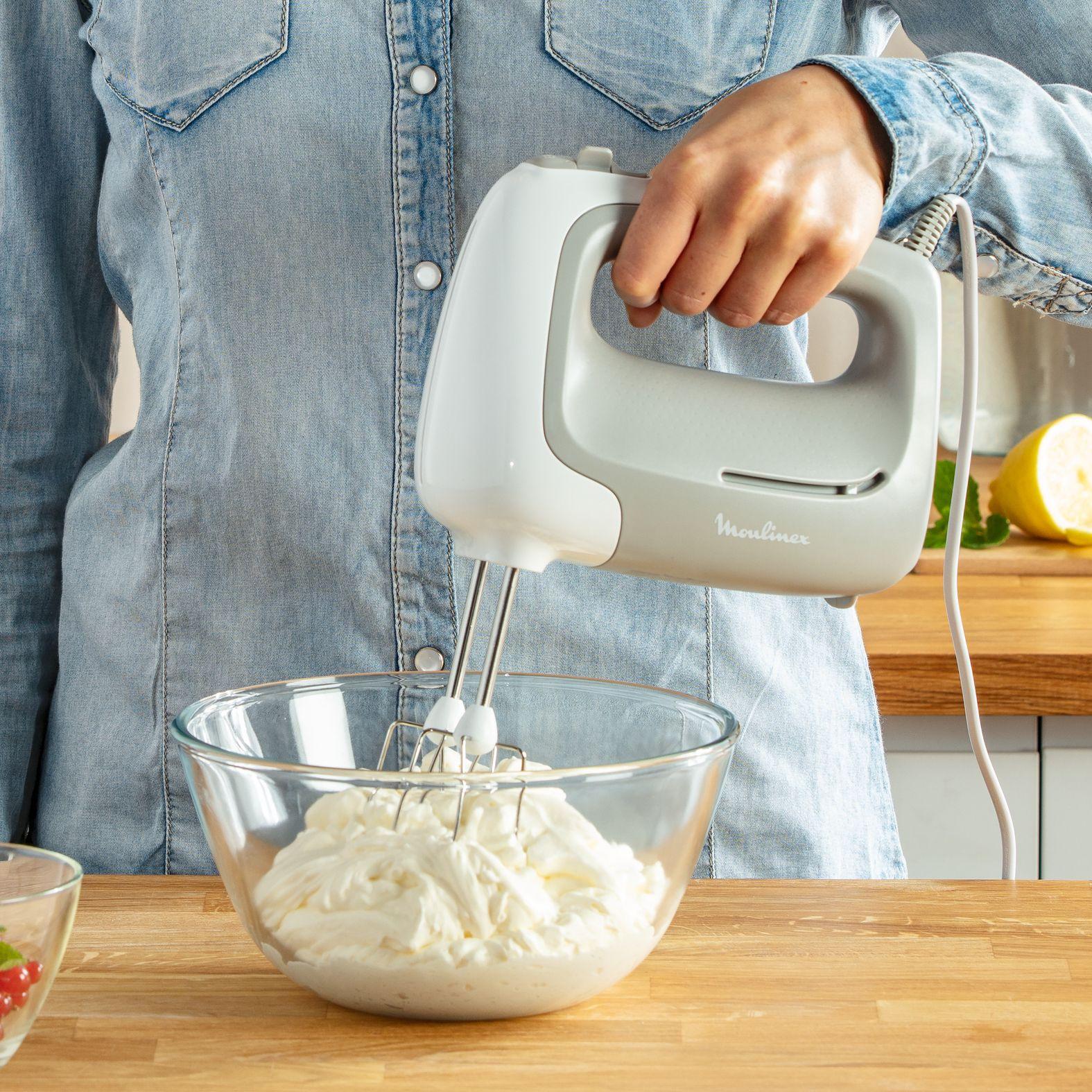 Batedeira MOULINEX HM450B10 Prep'Mix (450 W - Altura 13,1 cm - Branco e Cinzento) — miniatura 5