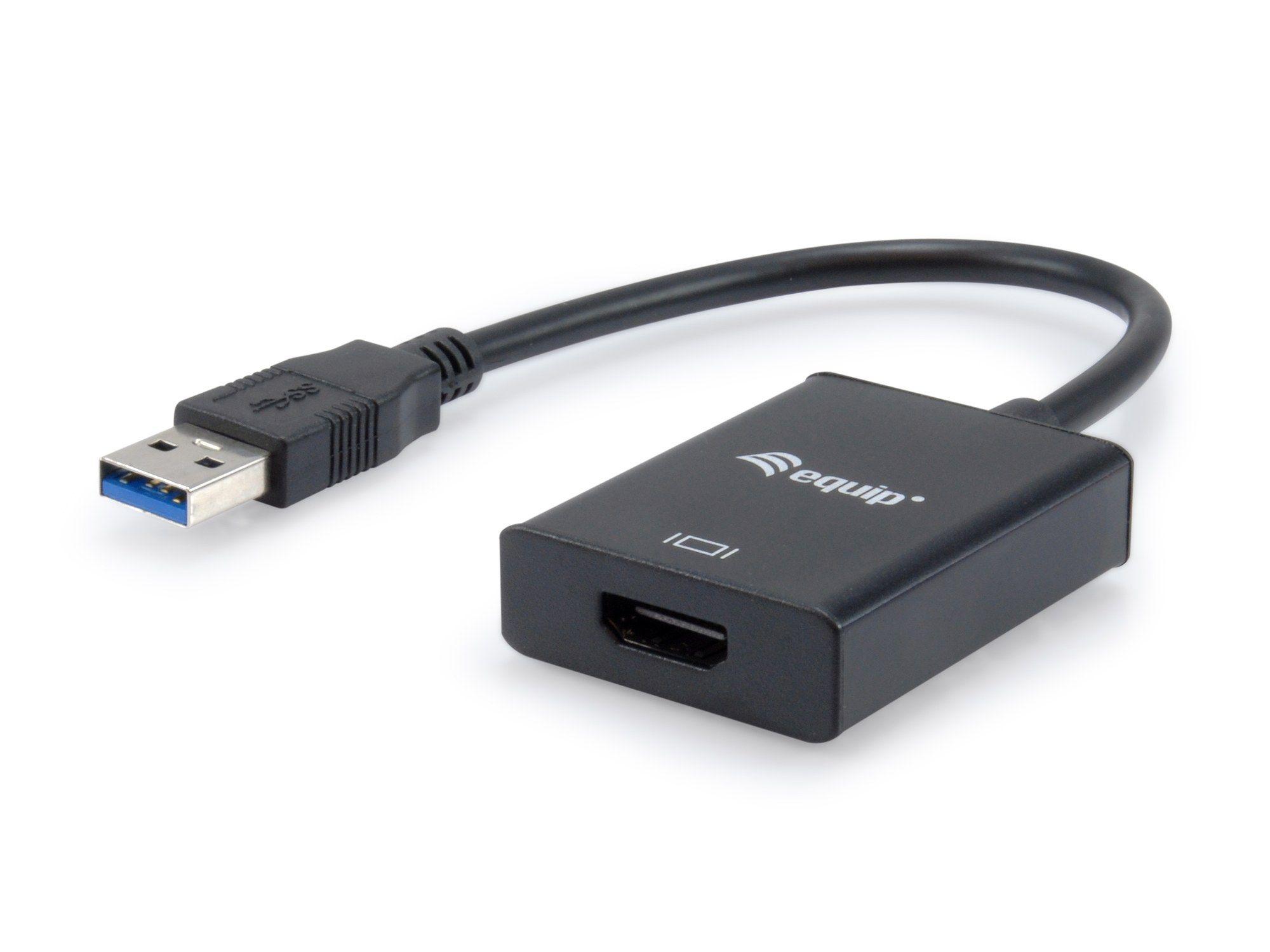Adaptador USB para HDMI EQUIP 133385 (0,25 m - Preto)